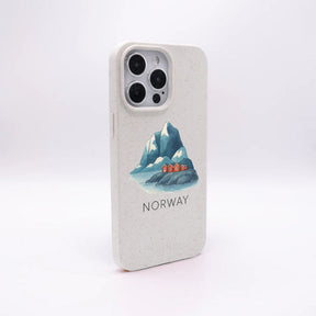 iPhone 14 Hülle - Norwegen weiß - "Norway" - nachhaltig