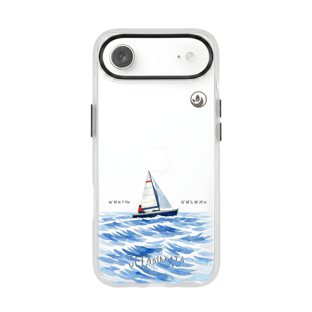 Nachhaltige Handyhülle iPhone 17 Air Towardsthehorizon aus Ocean Plastic — Vorderseite