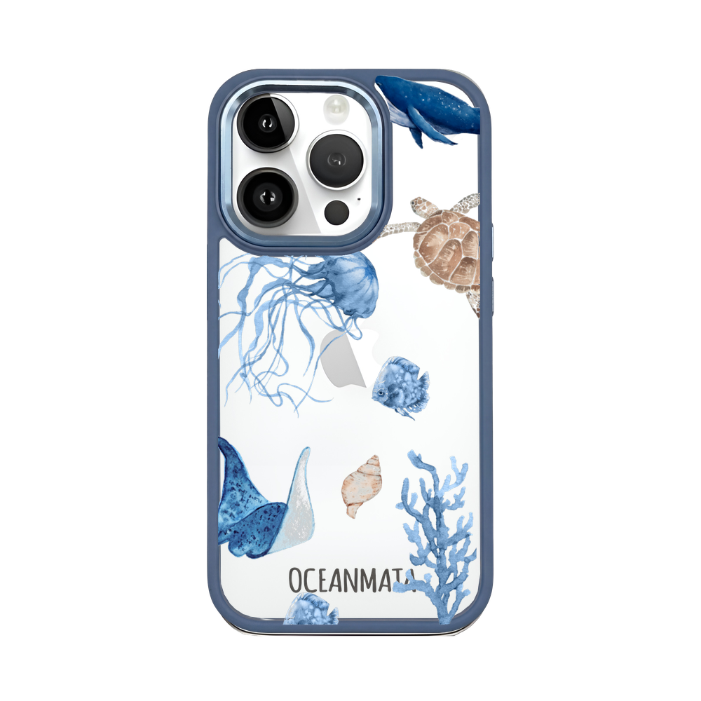 iPhone 14 pro max Hülle - weiß Schildkröte - "Turtle & Friends" - nachhaltig