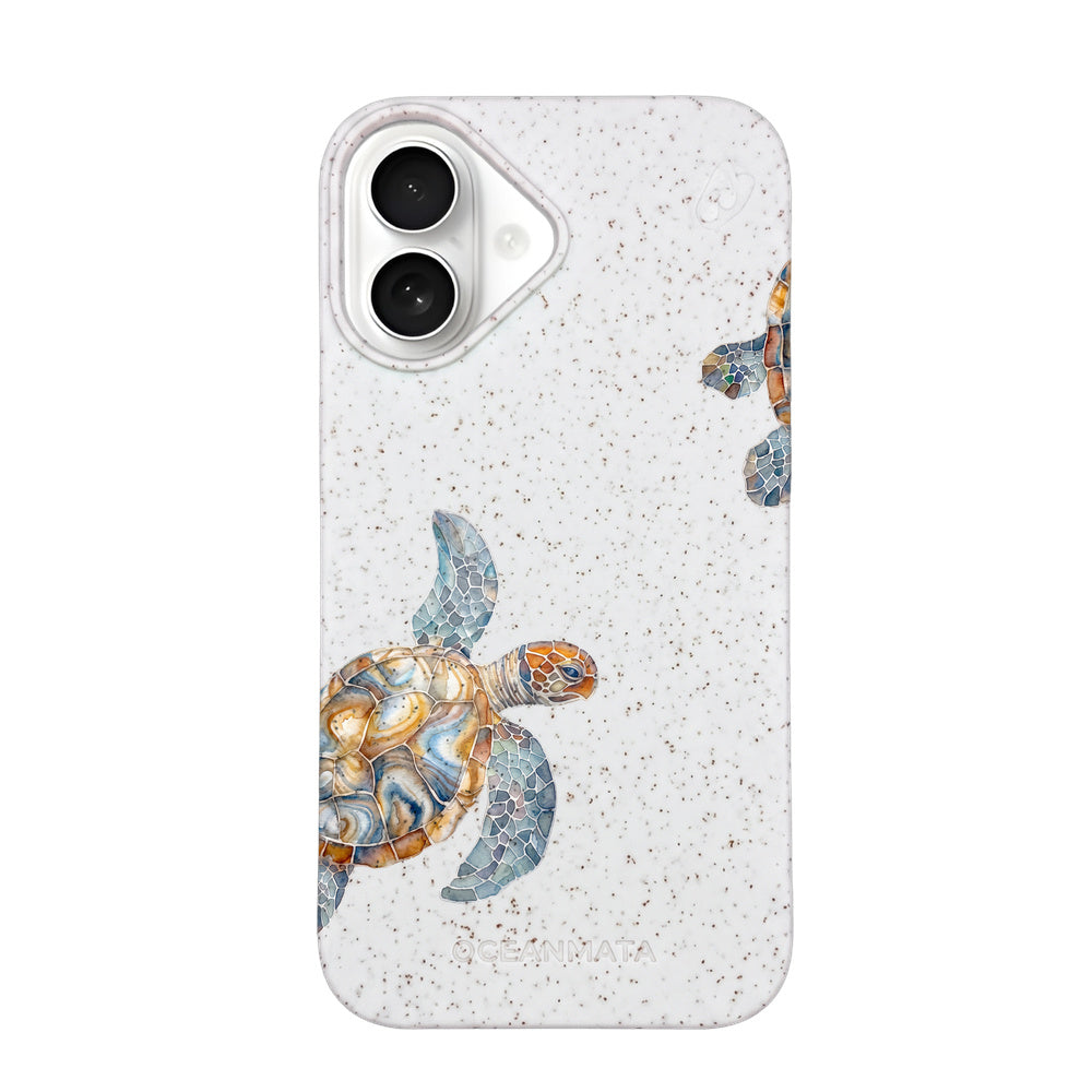 iPhone 16 Case - Turtle White - "TurtleGaze" - sustainable
