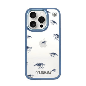 iPhone 15 pro max Hülle - Schildkröten blau - "Turtlino" - nachhaltig