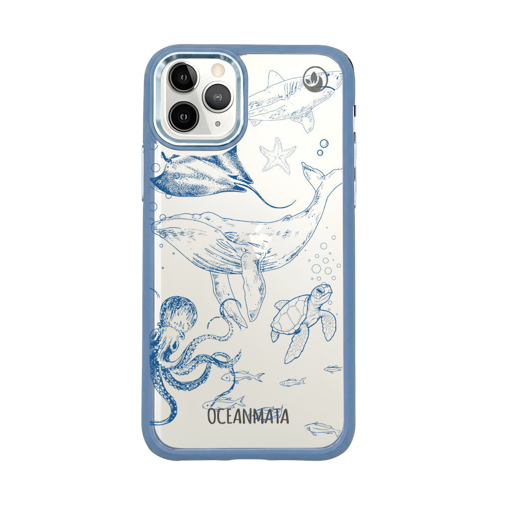 iPhone 11 pro Hülle - Wal blau - "WhaleLife" nachhaltig