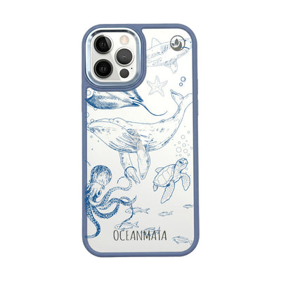 iPhone 12 pro max Hülle - Wal blau - "WhaleLife" - nachhaltig