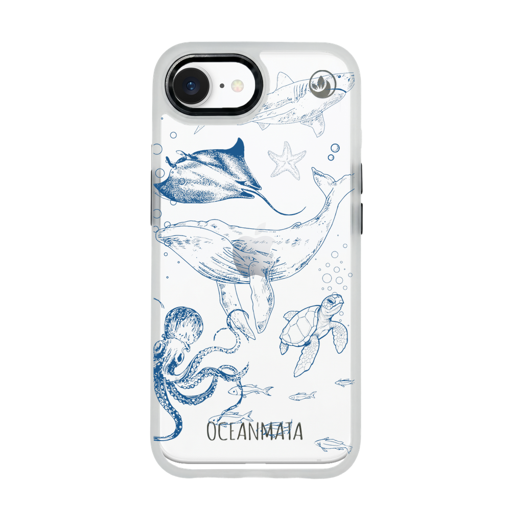 iPhone 16e/17e Hülle - Wal blau - "WhaleLife" nachhaltig