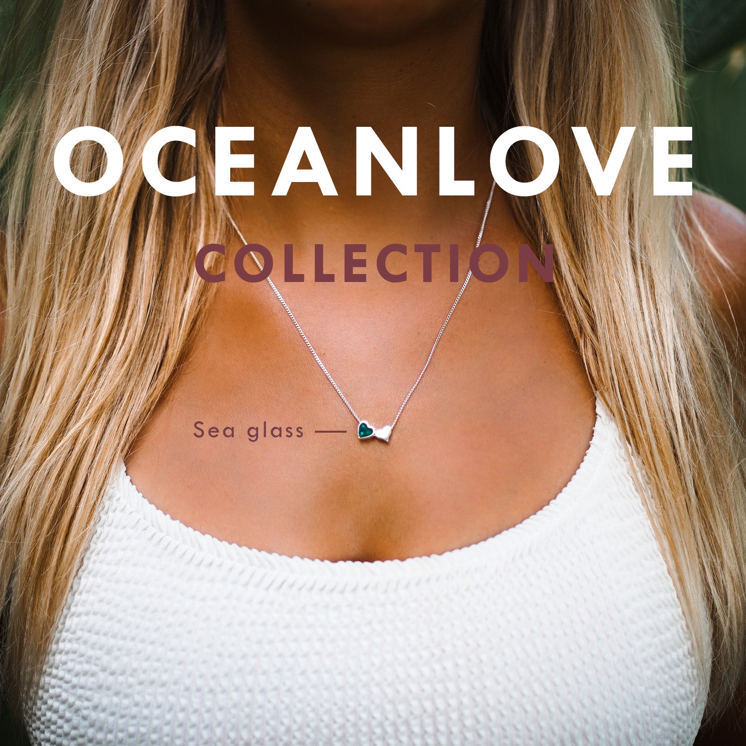 Limited Edition "Oceanlove" Sea Glass Halskette