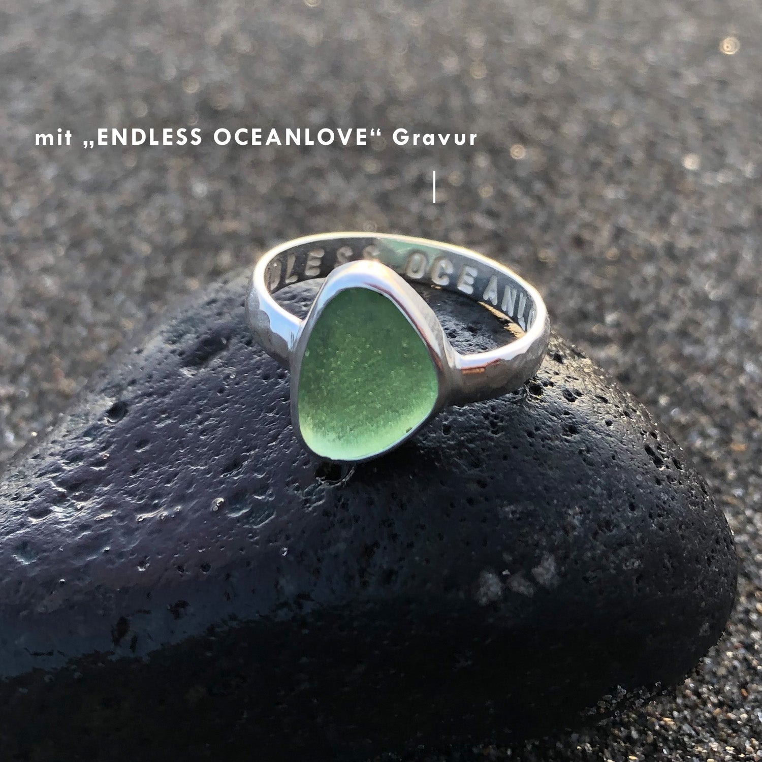 Limited Edition "Oceanlove" Sea Glass Ring